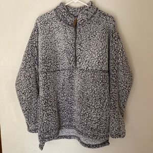 Time and try quarter zip Sherpa coat